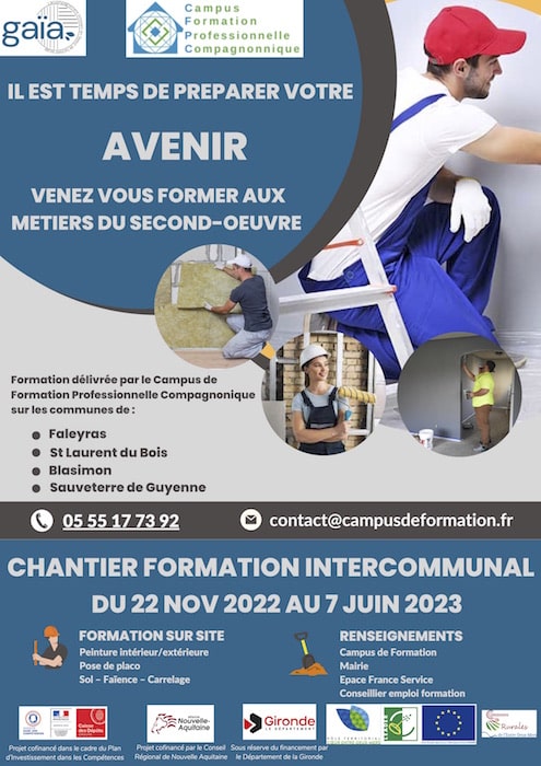 chantier formation entre deux mers