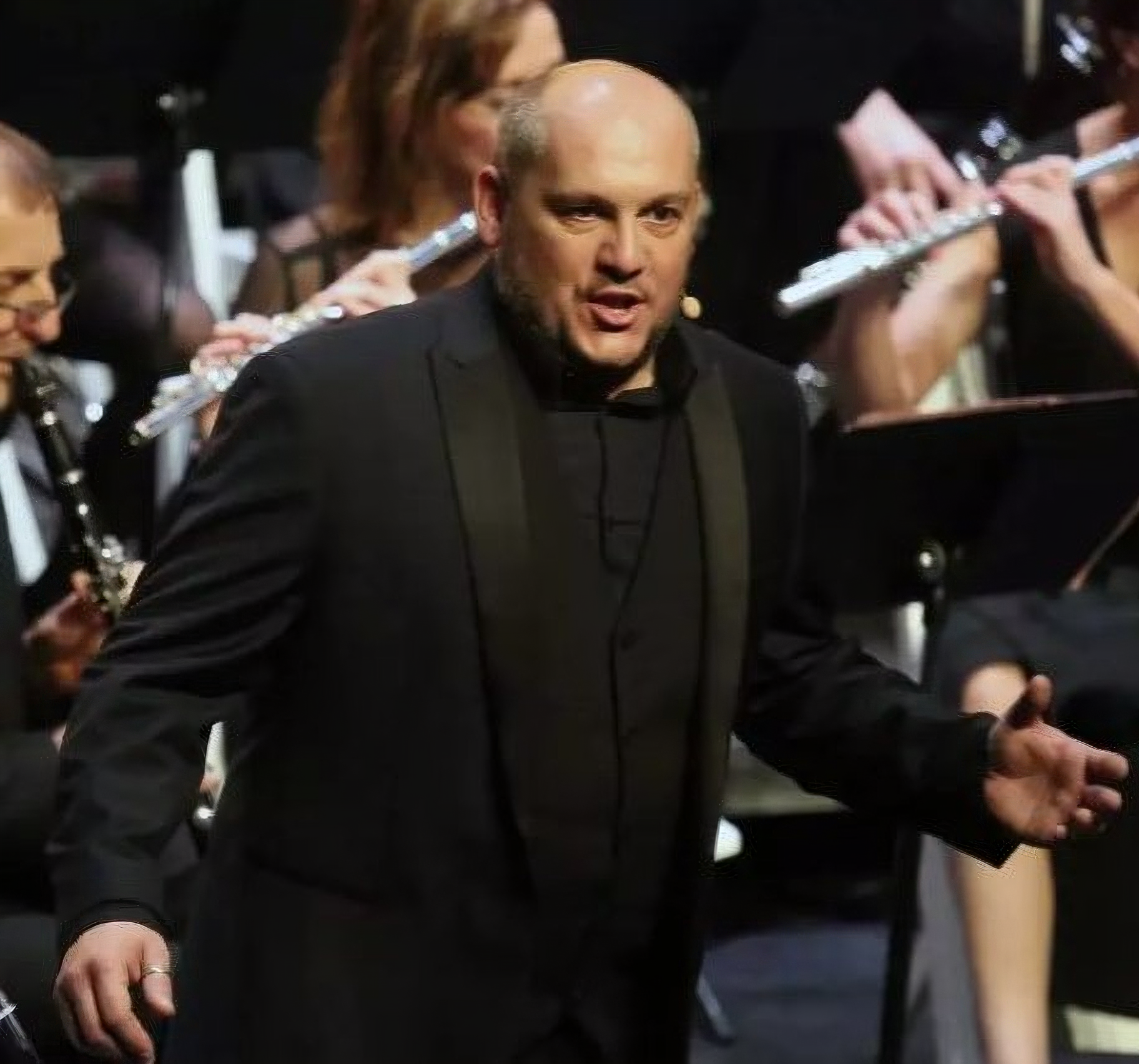 Kévin Rouzier avec l'orchestre harmonique de Bordeaux