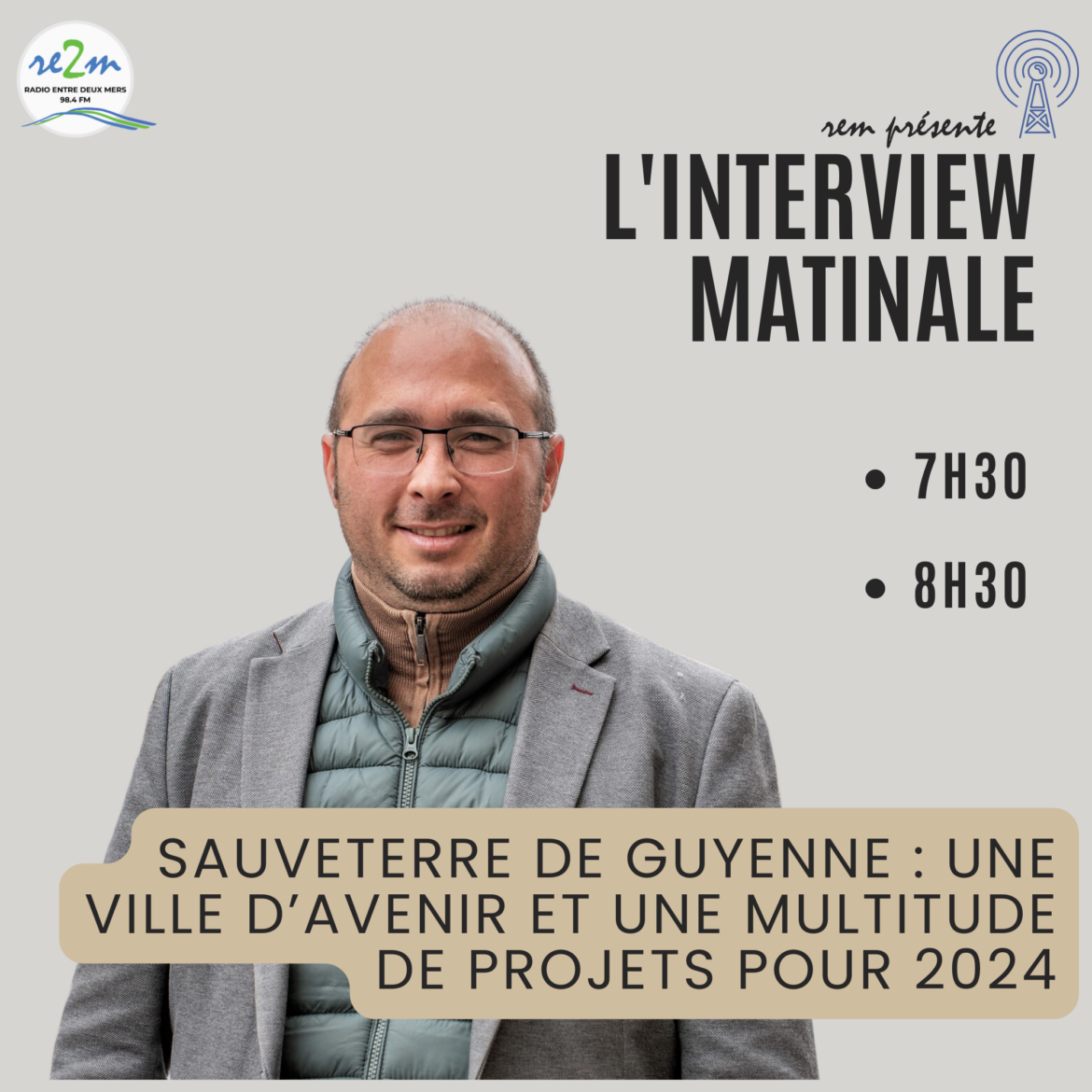Christophe Miqueu présente l'année 2024 à venir pour Sauveterre de Guyenne