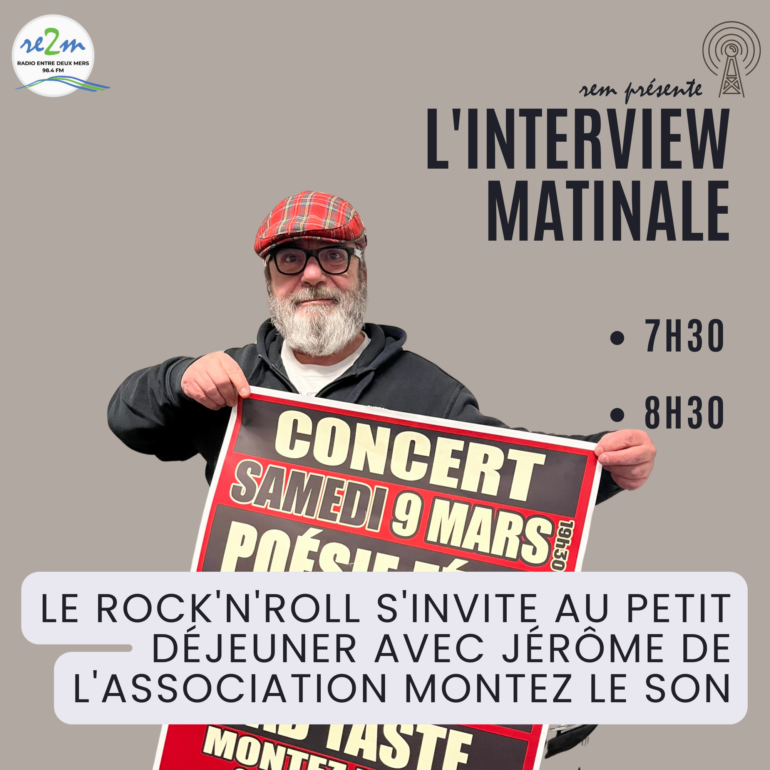 Le rock'n'roll s'invite au petit déjeuner avec Jérôme de l'association Montez Le Son