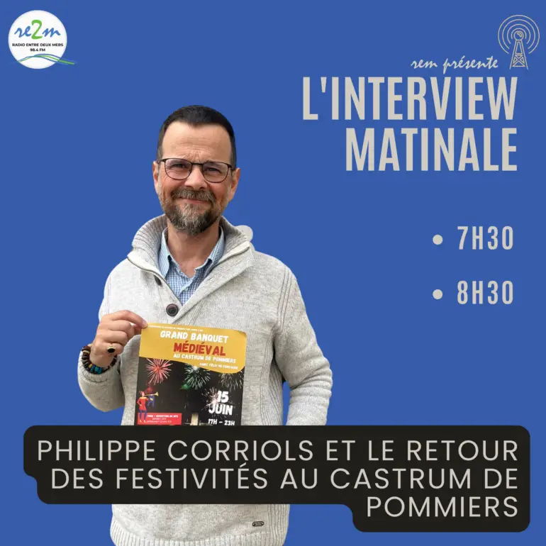 Philippe Corriols et le retour des festivités au Castrum de Pommiers
