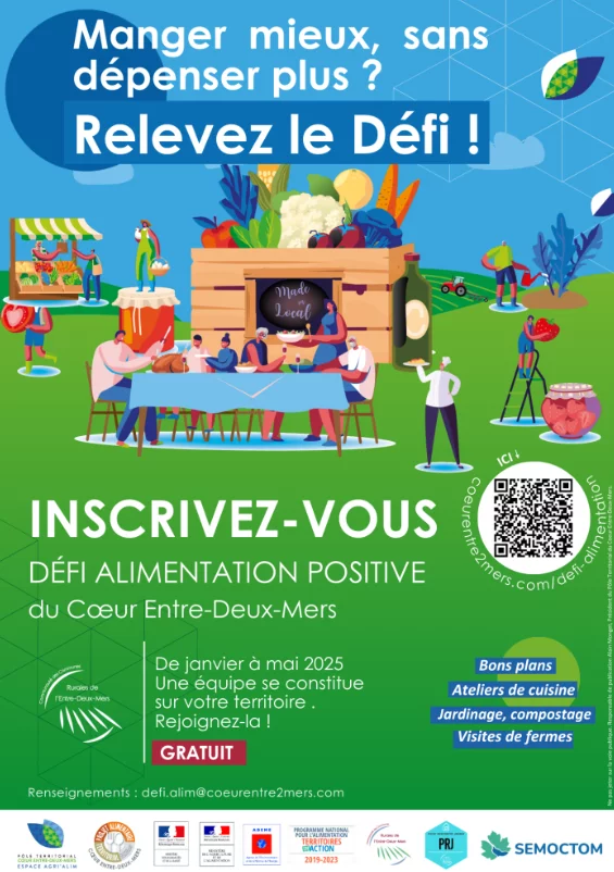 Manger mieux sans dépenser plus : un défi alimentation positive en Cœur Entre-Deux-Mers