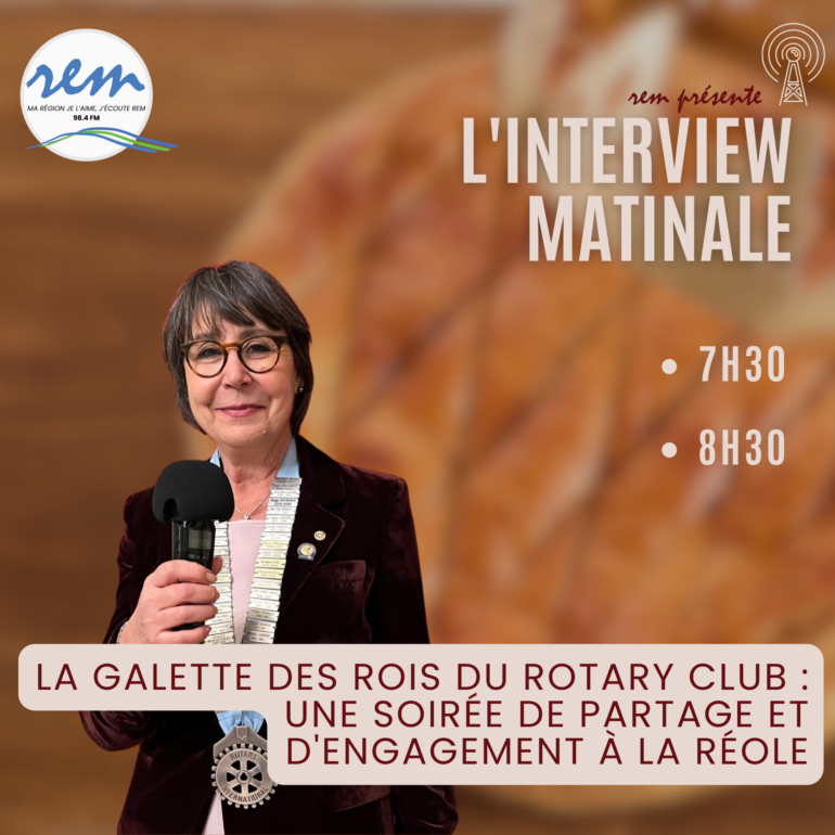 Galette des rois Rotary Club - ITW Matinale
