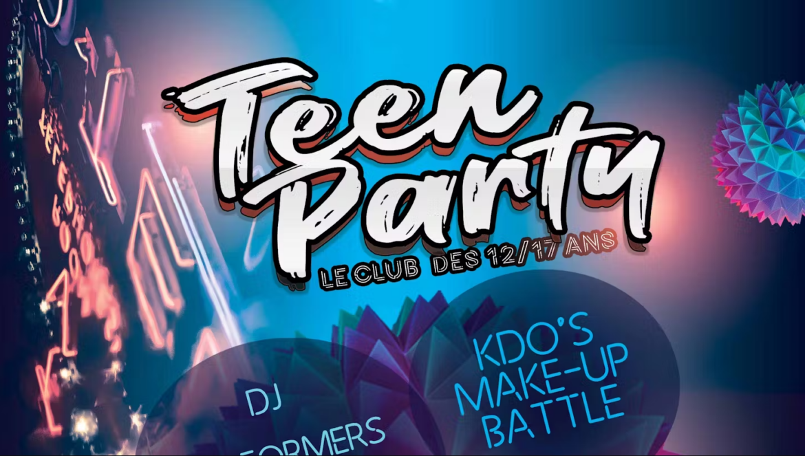 Gornac Une Teen Party 100% ados le 5 avril.