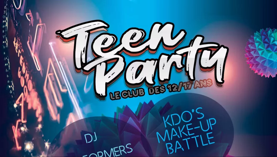 Gornac Une Teen Party 100% ados le 5 avril.