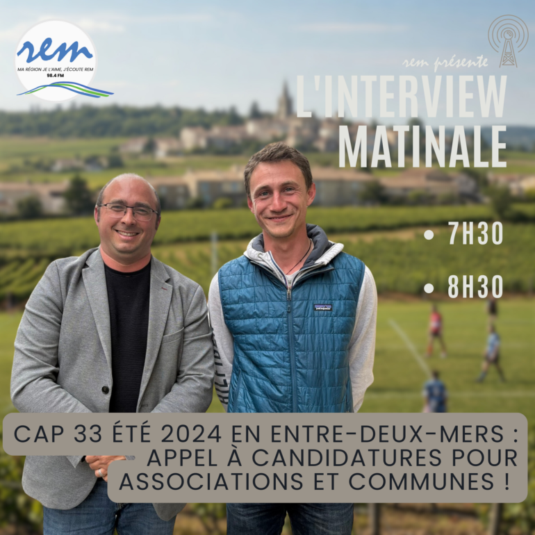 Cap 33 Été 2024 – Associations et Communes de l'Entre-deux-Mers, proposez vos animations avant lundi 17h !