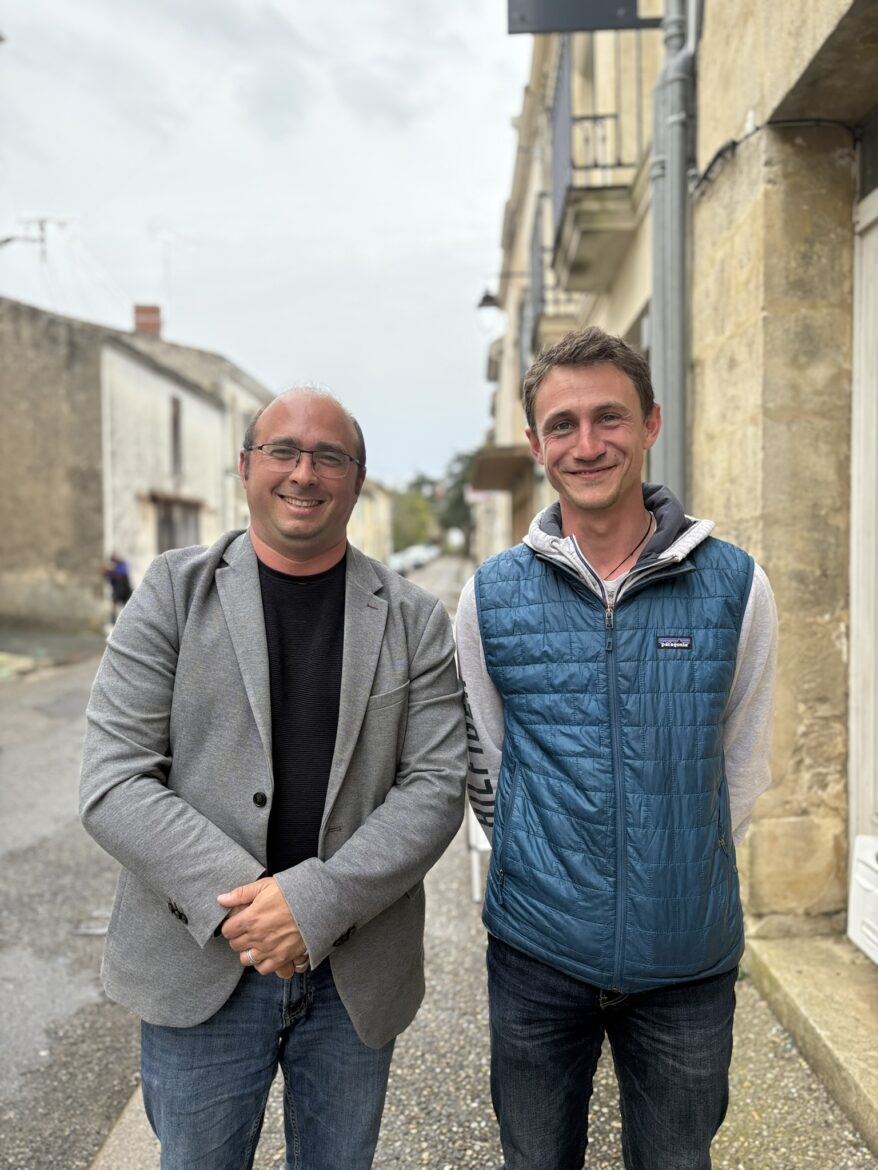 Christophe Miqueu et Alex Baudin, en route pour CAP 33 en Entre-Deux-Mers