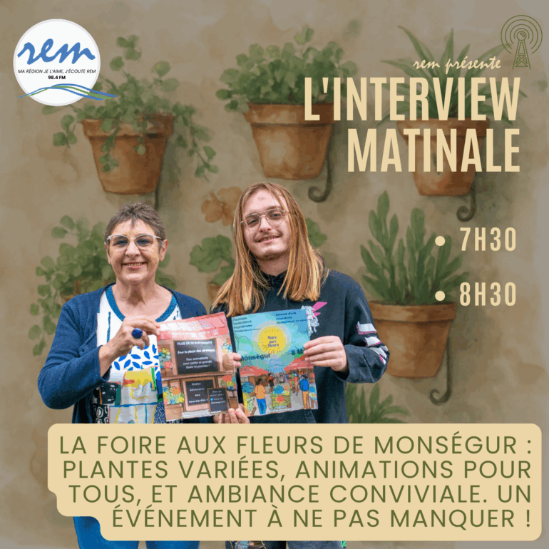 Foire aux Fleur de Monségur - ITW Matinale - 16042025