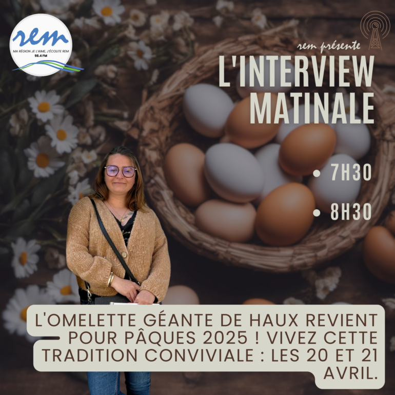 Omelette Géante Haux - ITW Matinale - 14042025