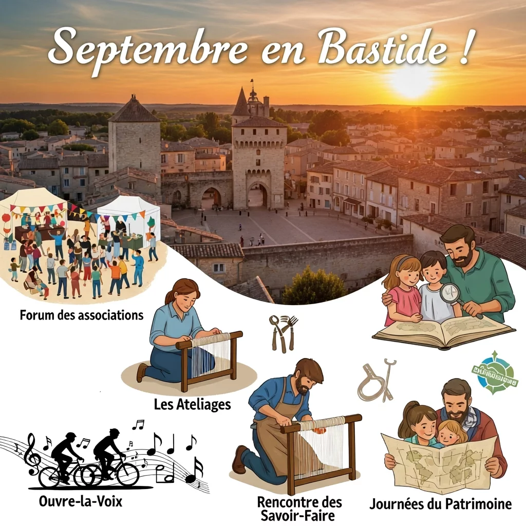 Sauveterre-de-Guyenne : un mois de septembre effervescent entre festivals, associations et patrimoine