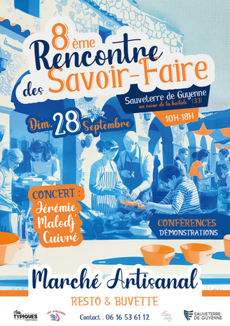 Sauveterre-de-Guyenne, artisanat d'art, Rencontre des Savoir-Faire, marché artisanal, Sud-Gironde, Entre-deux-Mers, Jérémie Malodj, sortie Gironde, Les Arts'Typiques, Les Ateliages