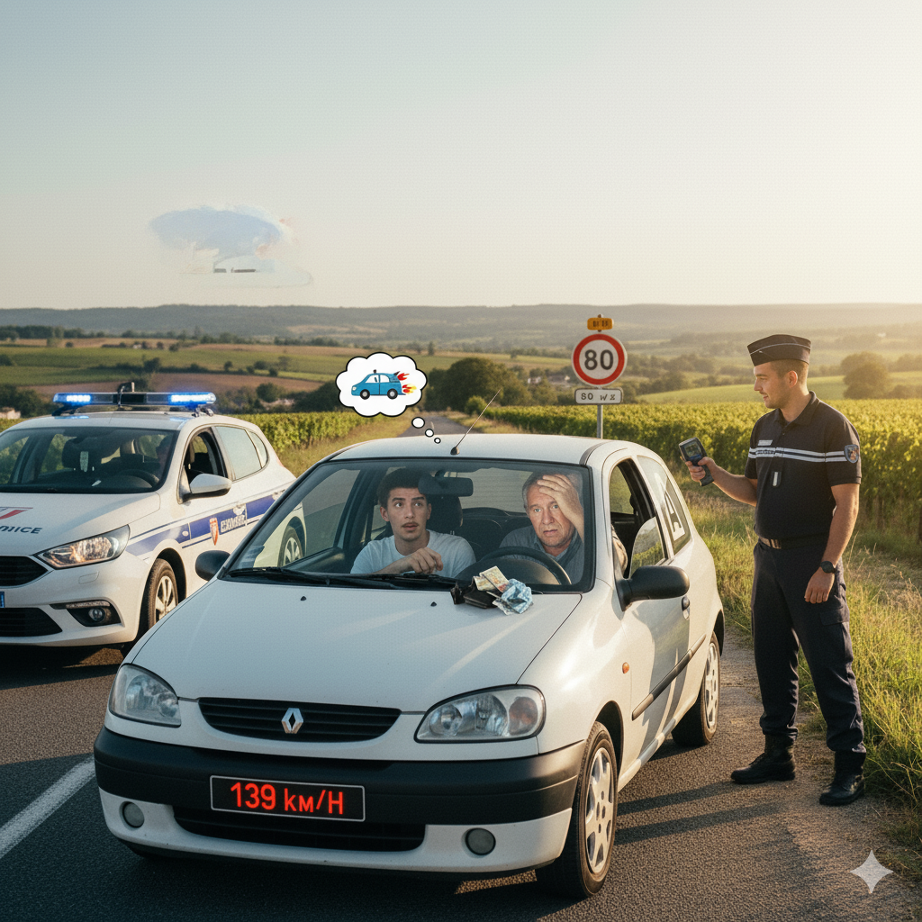 Il roulait à 139 km/h au lieu de 80. Au volant, pas un délinquant routier, mais un apprenti conducteur. L'histoire d'un moniteur devenu piéton.