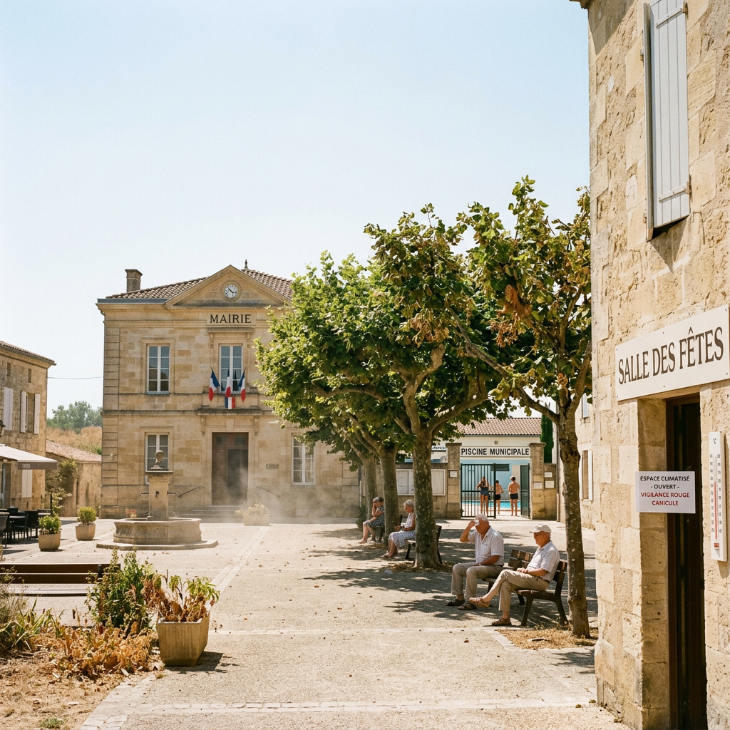 La Gironde placée en vigilance rouge canicule, plusieurs communes du Sud-Gironde et de l'Entre-Deux-Mers ont déclenché ou renforcé leurs dispositifs d'urgence.