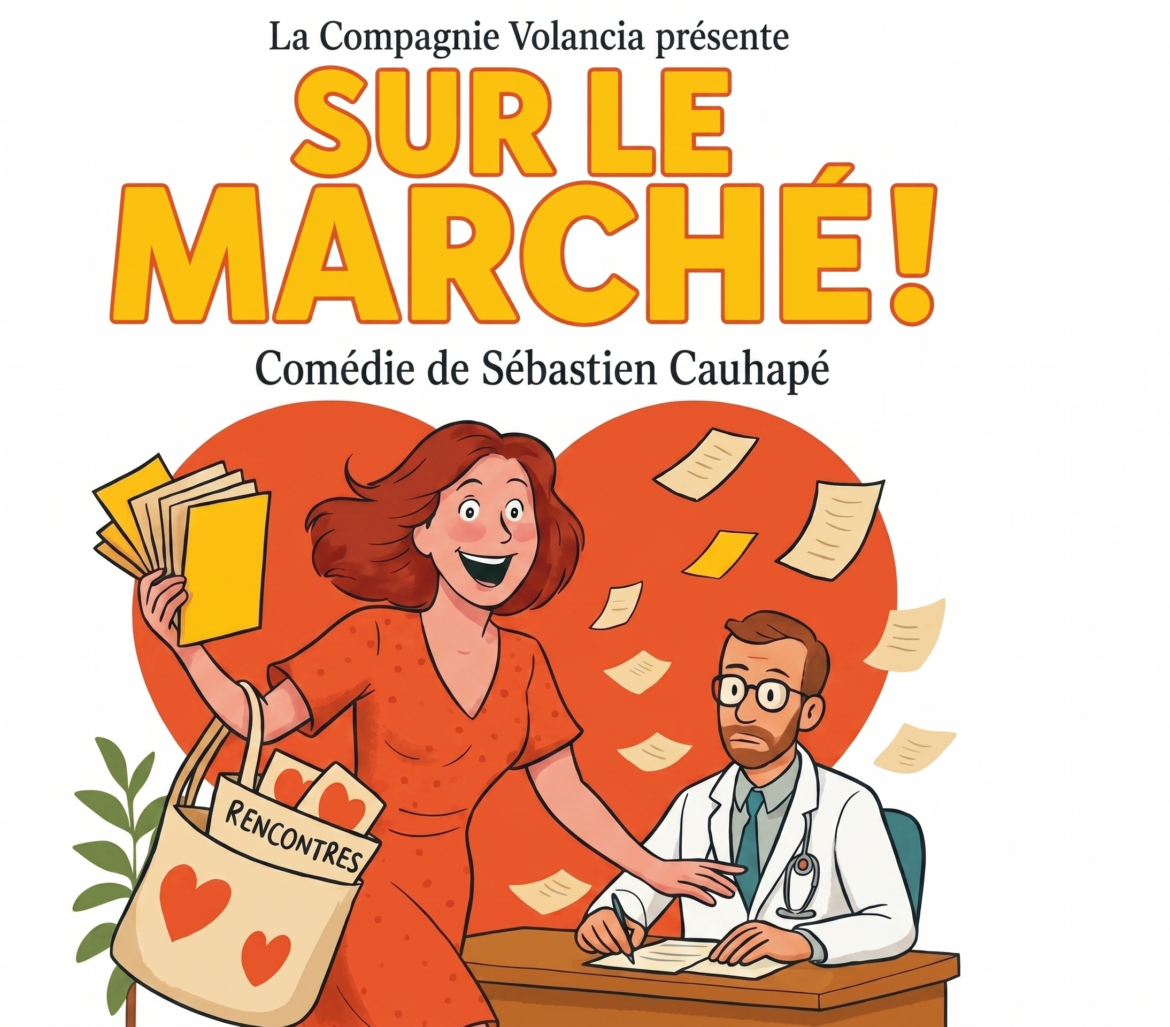La Compagnie Volancia joue « Sur le marché », comédie de Sébastien Cauhapé, le 20 juin à 20h30, Salle Saint-Romain, Sauveterre-de-Guyenne. Entrée : 10 €.