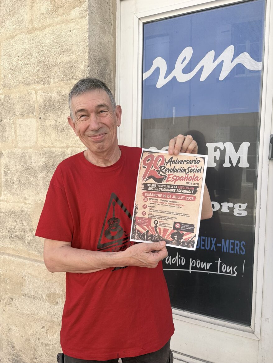Le 19 juillet 2026 à Lucmau, une grange accueille concerts, expos et tables d'info pour les 90 ans de la Révolution sociale espagnole. Prix libre, dès 16h.
