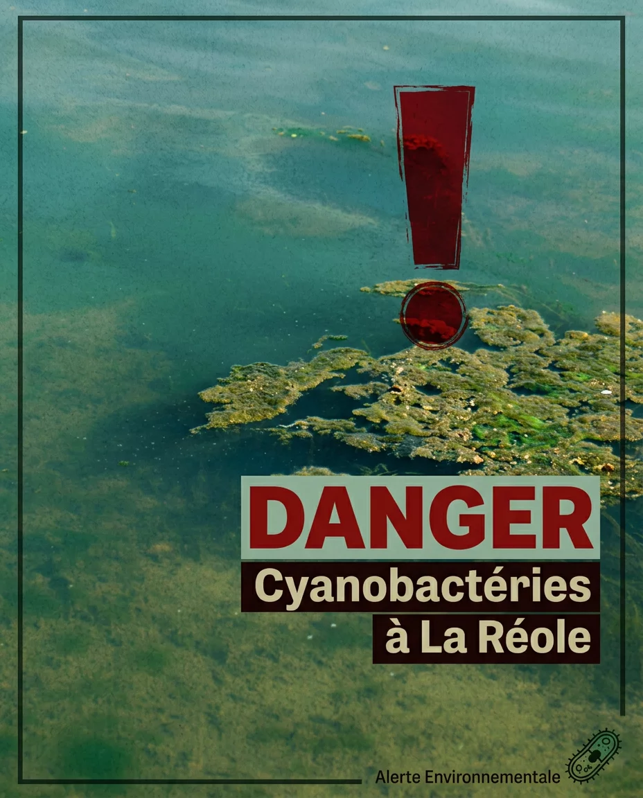 La mairie de La Réole lance une alerte sanitaire. Des prélèvements effectués le sept août sur la Garonne ont révélé une présence importante de cyanobactéries