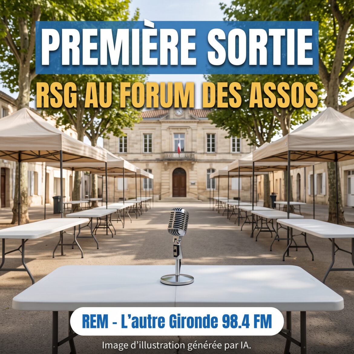 La nouvelle radio RSG fera sa première sortie publique au forum des associations de La Réole, samedi 5 septembre, esplanade Charles-de-Gaulle.