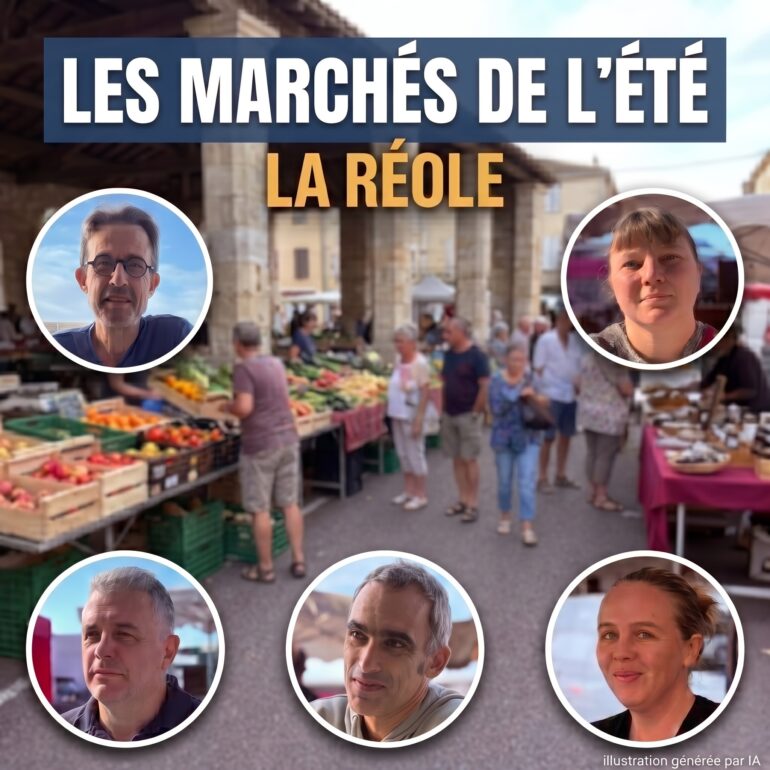 Samedi 29 août, on a passé deux heures en direct du marché de La Réole. Le podcast est en ligne.