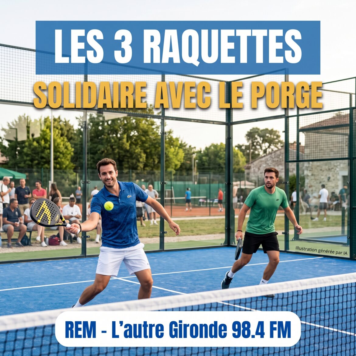 À Langon, le Tennis Club organise un tournoi de tennis, padel et pickleball les 26 et 27 septembre pour aider les sinistrés du Porge.