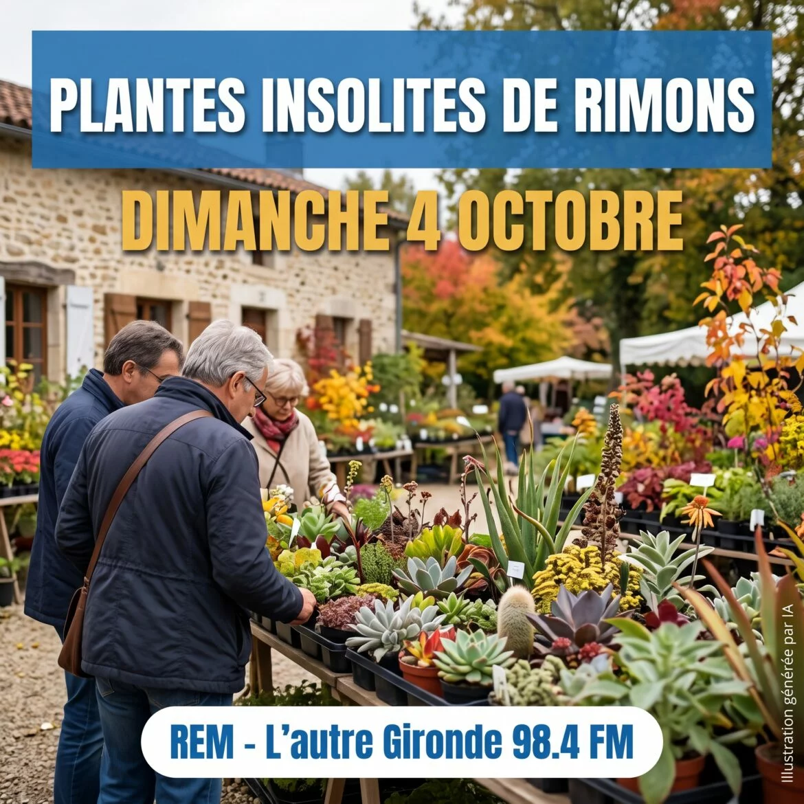 Le comité des Fêtes de Rimons organise la 4e Journée des Plantes Insolites dimanche 4 octobre, de 10h à 18h, au jardin du gîte communal. Entrée gratuite.