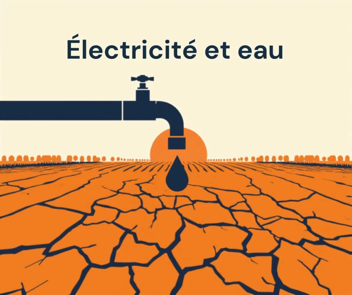 Illustration : robinet fermé au-dessus d'une terre craquelée par la sécheresse, restrictions d'usage de l'eau en Gironde